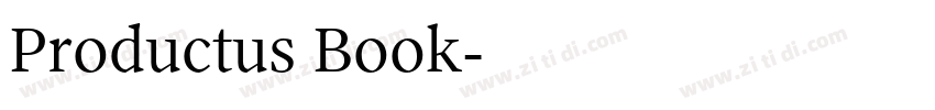 Productus Book字体转换